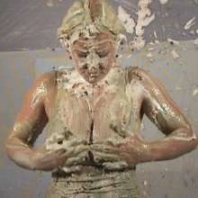 Anglefan: Katie loved getting messy