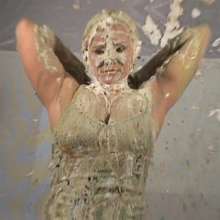 Anglefan: Katie loved getting messy
