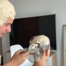 Your Wet Cat: Two Friends Were Doing a Hair Kaolin Mask in White Panties