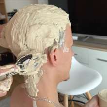 Your Wet Cat: Two Friends Were Doing a Hair Kaolin Mask in White Panties