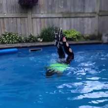 Wet Orchid: Wet Jennie's First Fully-Clothed Pool Swim of 2024 Summer