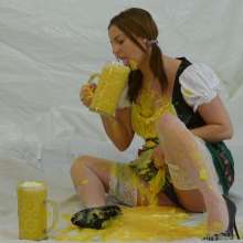 HotWamHD: Isabella is your Sloptober Fest Serving Wench