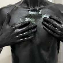 NynoGunge: Black Body Paint on Torso