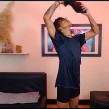 WETColours: Derek Super Wet in Blue T-shirt and Pants