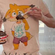 Your Wet Cat: Fox Vs Nutella Sweet Chaos on a T-Shirt!