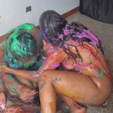 RevSlymsford: Glory and Daniela's Wet and Messy Strip Catfight + Wedgies