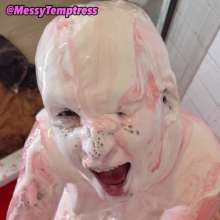 Messy Temptress: Gooey Blowjob with Sticky Marshmallow and Strawberry Syrup