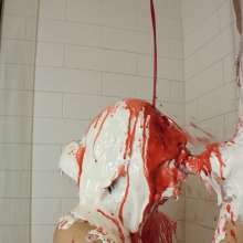 Messy Temptress: Gooey Blowjob with Sticky Marshmallow and Strawberry Syrup