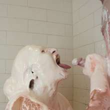Messy Temptress: Gooey Blowjob with Sticky Marshmallow and Strawberry Syrup