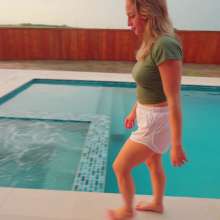 WetlookFashion: Involuntary Wet T-Shirt Show with Camille