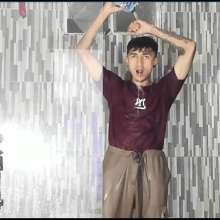 WETColours: Jack Gets Completely Wet in Red T-shirt and Brown Pants