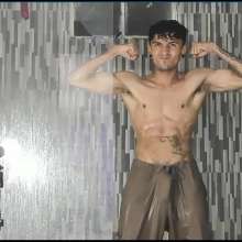 WETColours: Jack Gets Completely Wet in Red T-shirt and Brown Pants