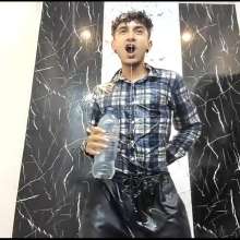 WETColours: Jack Gets Wet with Water Bottles in Shirt and Pants