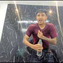 WETColours: Jack Super Wet in Red T-shirt and Black Shorts