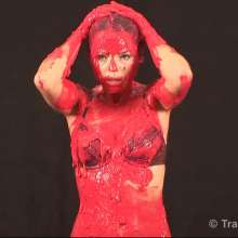 Lara_eurowam: Julia Is Back for Another Slime Fun in Jeans-T300c3