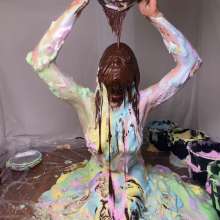 RevSlymsford: Kaydens V 10 Pies + 5 Buckets Of Foam Slime, + Chocolate Too