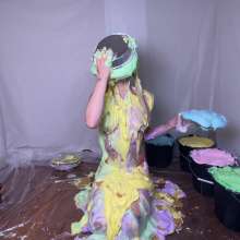 RevSlymsford: Kaydens V 10 Pies + 5 Buckets Of Foam Slime, + Chocolate Too