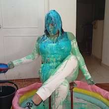 Hikari-Studio-Wam: Large Slime Bucket for Hikari's White Clothes
