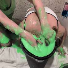 SlickChicksnet: Leda Shows Slime Virgin Naomi a Slick Time!