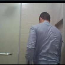 WETColours: Lorenzo Foams His Face and Smart Blue Shirt before Shower