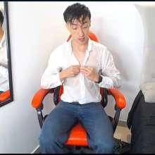 WETColours: Luke All Wet in His New White Shirt and in His New Jeans