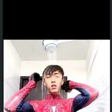 WETColours: Luke Spiderman in a Long Shower