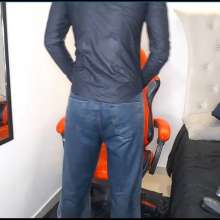 WETColours: Luke Super Wet with His New Blue Shirt and Jeans