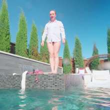 WetlookFashion: Mandi Gets Wet As Blaze the Cat