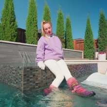WetlookFashion: Mandi Gets Wet As Blaze the Cat