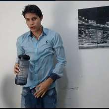 WETColours: Matteo Gets Wet Again with Shirt and Jeans