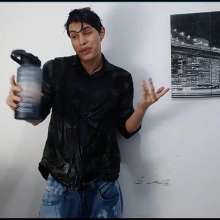 WETColours: Matteo Gets Wet with Green Shirt and Jeans