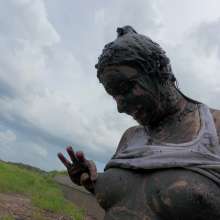 Messy Temptress: Muddy Handjob + Walk of Shame + Cleanup!  (Behind the Scenes)