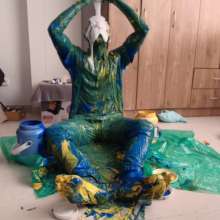 MessyGuys: Nerdy Twink Takes a Fully-clothed Slime Shower, Then Strips