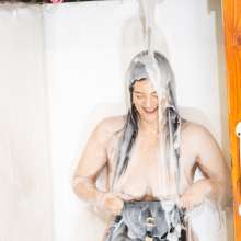 CandyCustard: Photoset: Lottii Rose Gunging and Clothes Filling