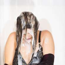 CandyCustard: Photoset: Lottii Rose Gunging and Clothes Filling