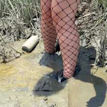 Messy Temptress: Possessed and Humiliated by a Mud Spirit