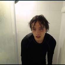 WETColours: Ross Shower with a Black Longsleeve T-shirt after the Gym