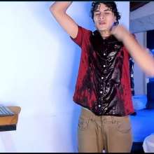 WETColours: Santos Gets Wet in Red Shirt and Pants