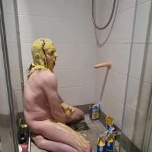 Wakka: Short Custard Gunging in the Shower at Work