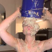 Slimed Models: Topless Haley Slimes Herself With Dog Food