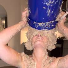 Slimed Models: Topless Haley Slimes Herself With Dog Food