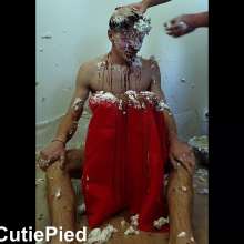 Cutiepied-production: Yannis 4 : Face Pushed into Pies