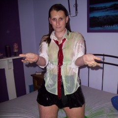 SlimeStar: SlimeStar in her School Uniform.... Gunged!!
