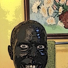 GungeMonkey: Just messin' with black paint
