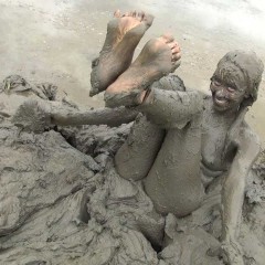 Jayce: !New DL! Jayce Has Fun in the Mud Pit Wearing a Bikini and Sneakers!