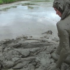 Jayce: !New DL! Jayce Has Fun in the Mud Pit Wearing a Bikini and Sneakers!