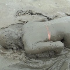 Jayce: !New DL! Jayce Has Fun in the Mud Pit Wearing a Bikini and Sneakers!