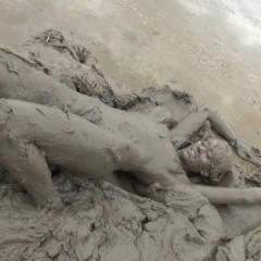 Jayce: !New DL! Jayce Has Fun in the Mud Pit Wearing a Bikini and Sneakers!