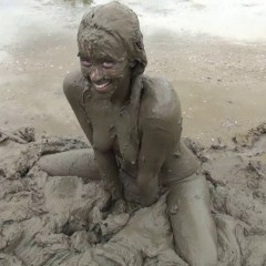 Jayce: !New DL! Jayce Has Fun in the Mud Pit Wearing a Bikini and Sneakers!