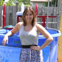 DunkTankFan: April & Emily  Dunked! On Dunk Tank Girls :)